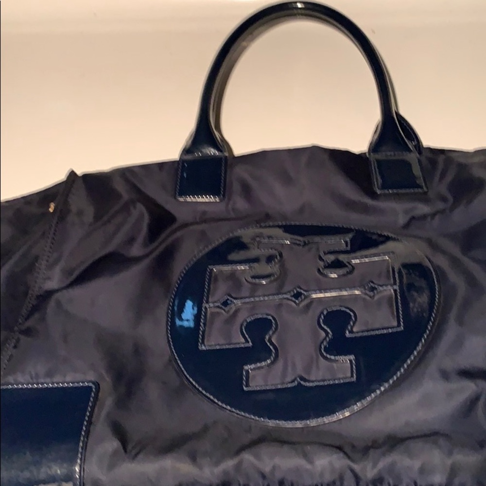 Navy Tory Burch large tote